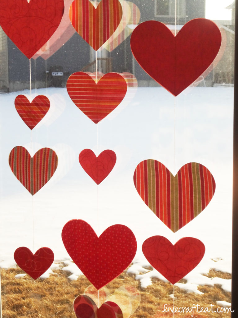 valentine's day window decoration