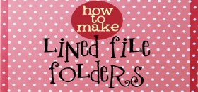 decorative file folders: how to line a file folder