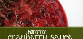 homemade cranberry sauce