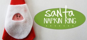santa napkin rings :: free printable template