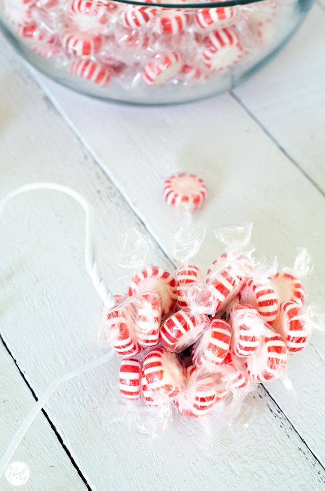 homemade candy wreath tutorial