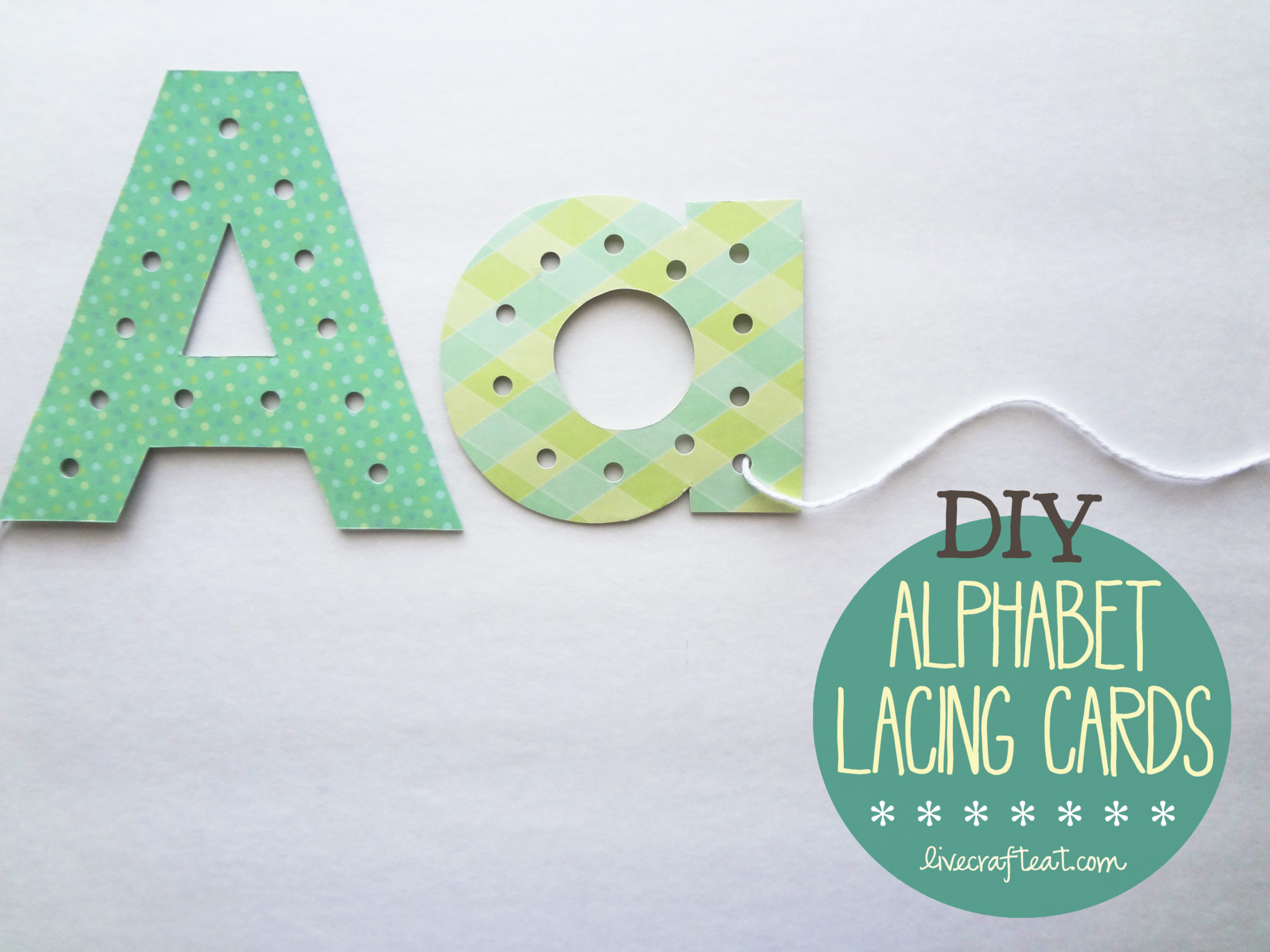 Alphabet Lacing Cards Free Printables