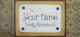 scrapbook title