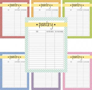 Pantry Organization Idea - Free Printable Food List | Live Craft Eat