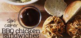 easy slow cooker bbq chicken sandwiches