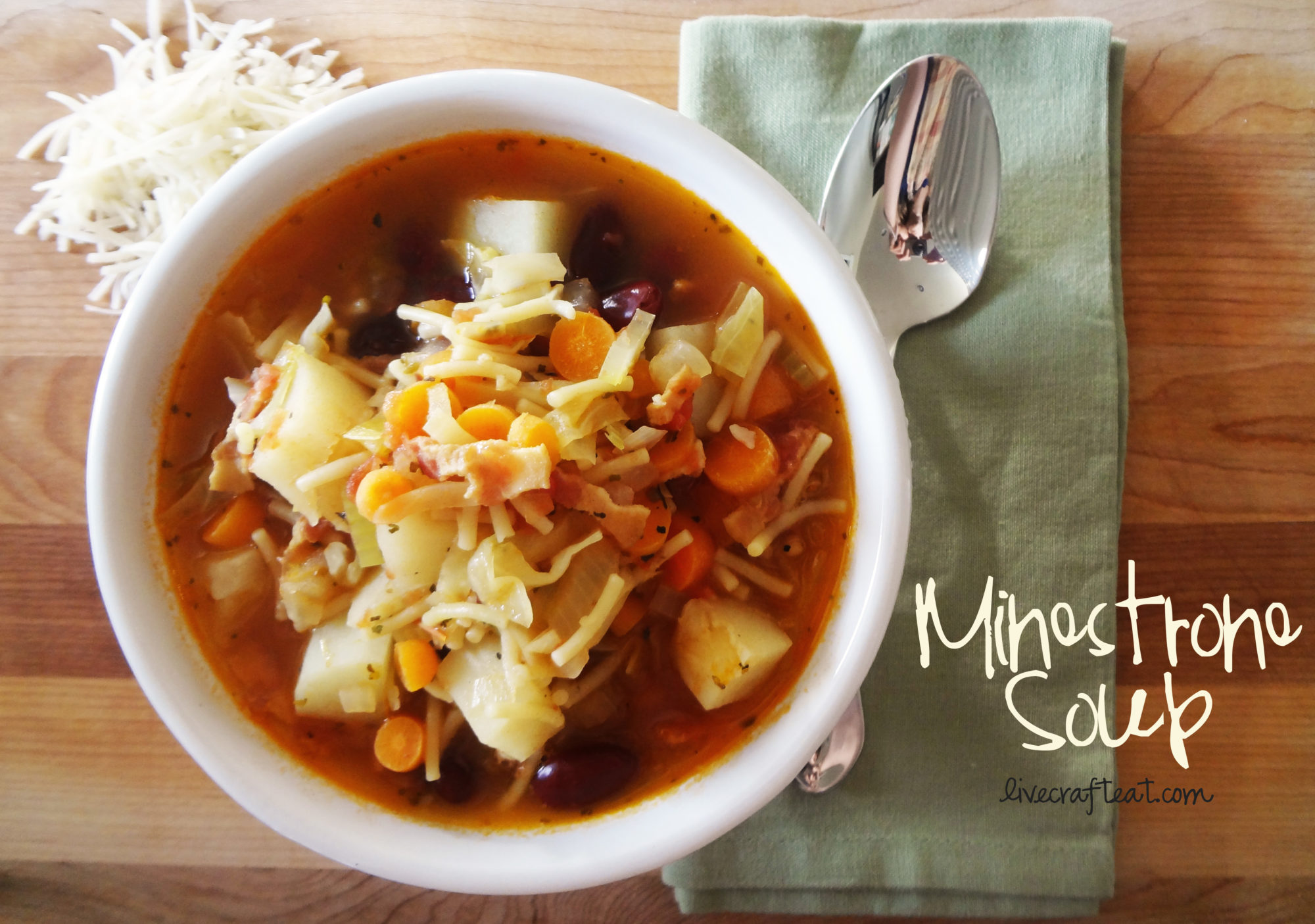 Easy Homemade Minestrone Soup Recipe | Live Craft Eat