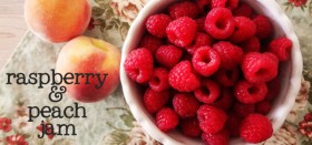 my new favorite :: raspberry peach freezer jam