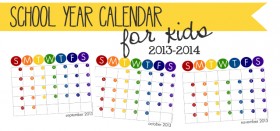 free printable school year calendar – for kids (or moms, too!)