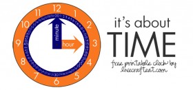 free printable clock for kids