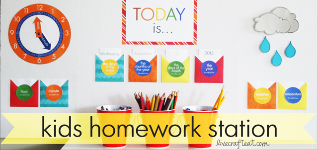 kids homework center