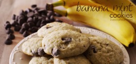 banana chip mint cookies