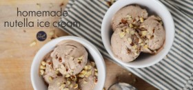 homemade nutella ice cream recipe without a machine! and with only 4 ingredients...we make this all the time!