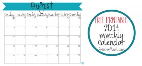 free printable august calendar