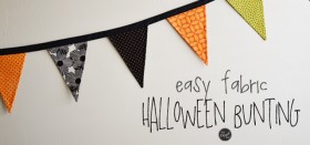 easy holiday fabric bunting