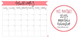 free printable february 2015 calendar