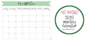 freebie march 2015 calendar printable