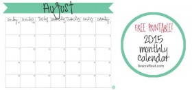 free august 2015 printable