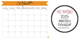 free printable october 2015 calendar