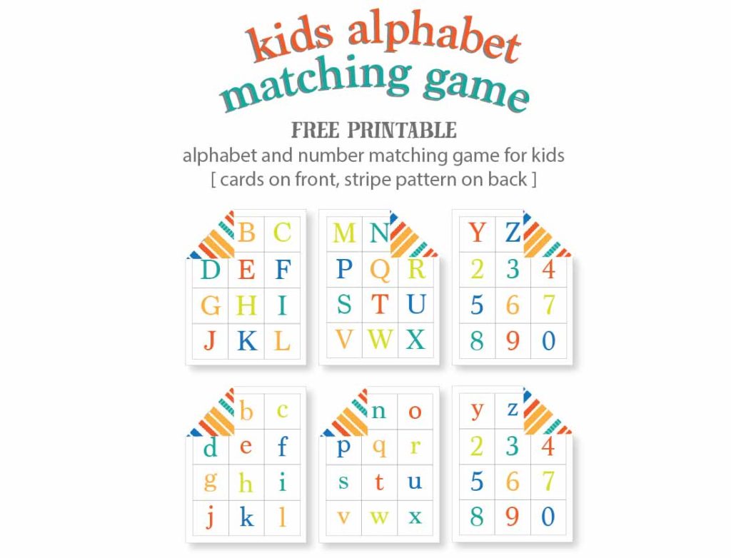 kids alphabet matching game - free printables! so, so cute and fun.