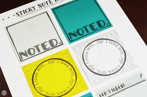 Free Template For DIY Printable Sticky Notes | Live Craft Eat