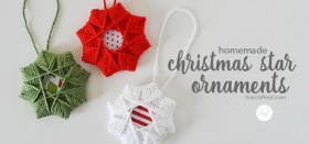 homemade christmas tree star ornaments