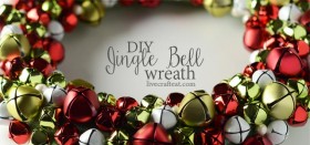 homemade jingle bell wreath