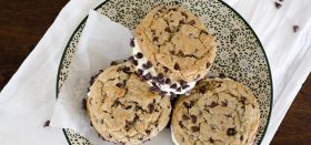 homemade ice cream sandwiches with cookies