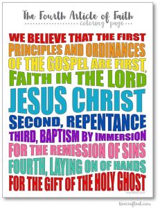 LDS Articles of Faith Coloring Pages | Live Craft Eat