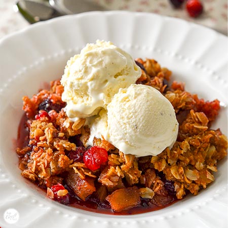 cranberry apple crisp