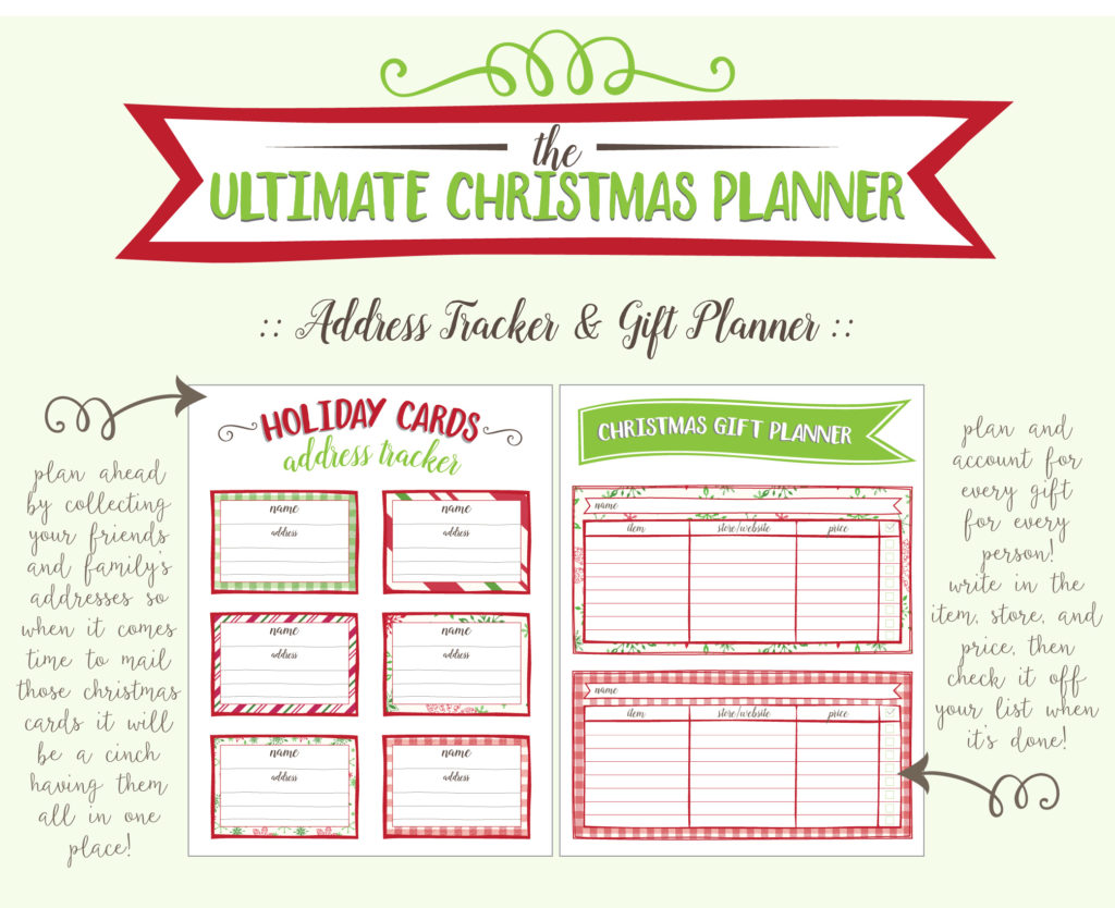 ultimate christmas planner printable