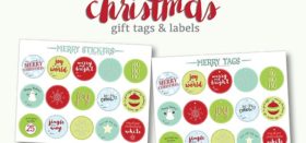 free printable christmas gift tags and labels