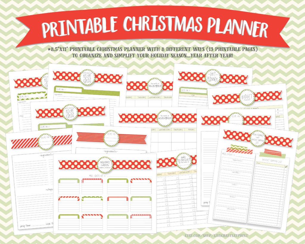 printable christmas planner