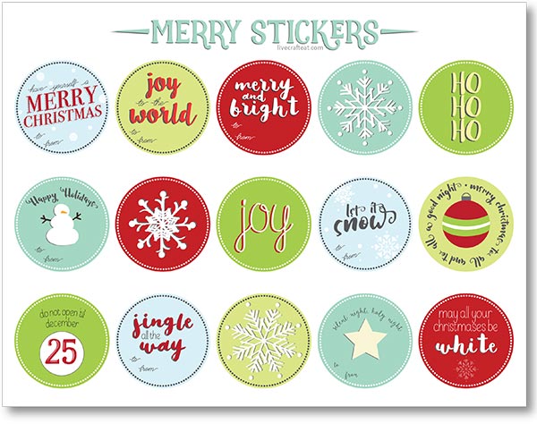 free printable christmas labels