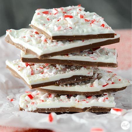 chocolate candy cane bark :: christmas