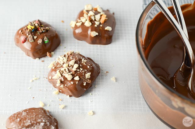 toppings for chocolate covered caramels