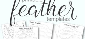 free printable feather templates