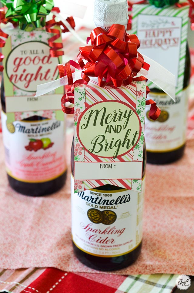 free printable christmas bottle tags