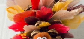 faux feather turkeys :: perfect for thanksgiving!