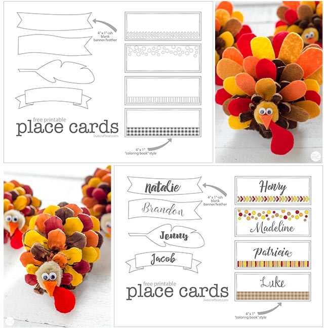 free printable place cards