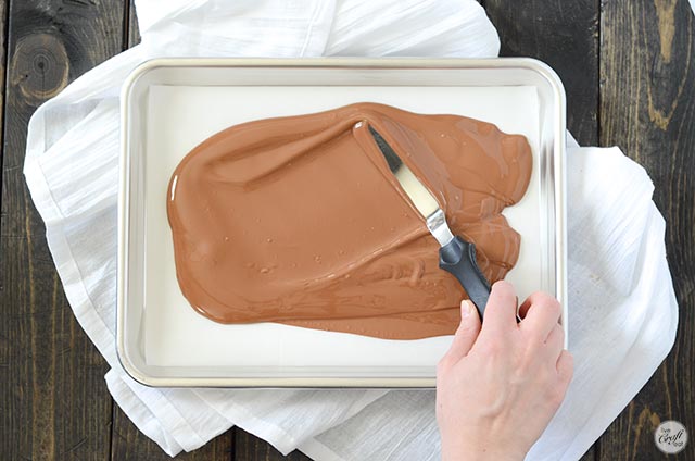 melted chocolate for nutella bark