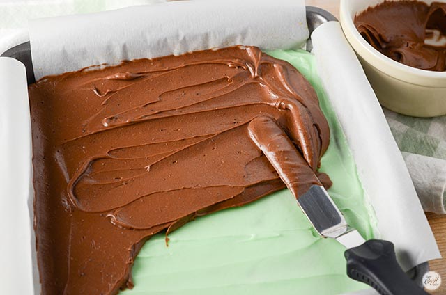 chocolate icing layer for brownies