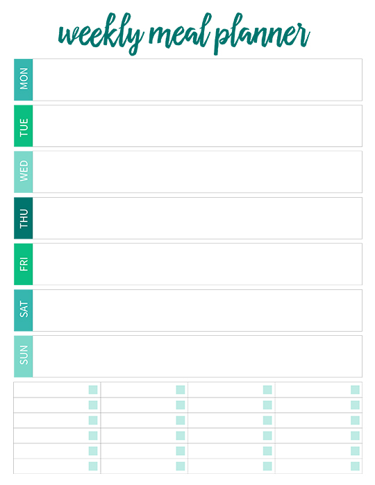 5 Day Menu Template from www.livecrafteat.com