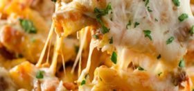 five-cheese baked ziti with italian sausage