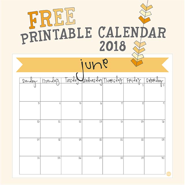 june 2018 calendar free printable live craft eat