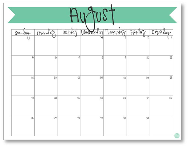 august 2018 calendar free printable live craft eat