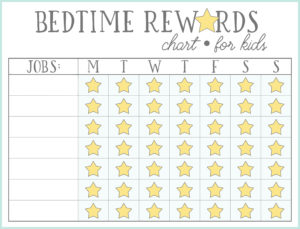 Bedtime Chart For 3 Year Old