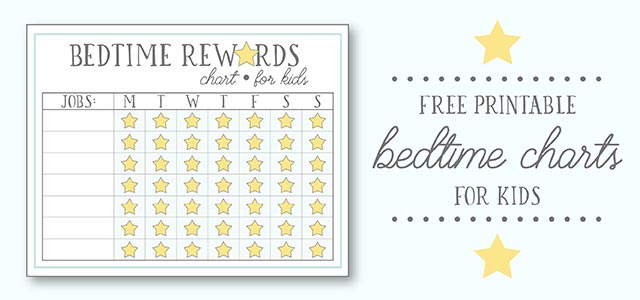 Bedtime Reward Charts For Toddlers