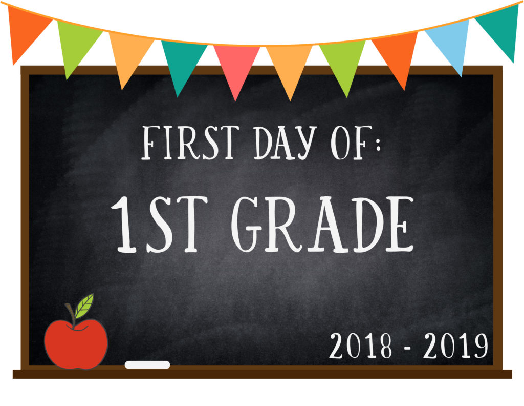 First Day Of School Printables - FREE - 21 Layouts of Pre-K - 6th ...