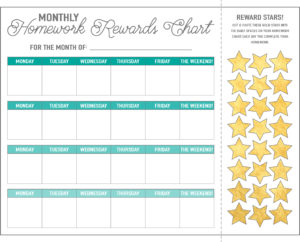 Blank Homework Chart