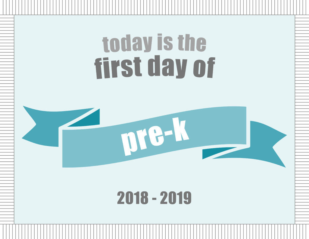 First Day Of School Printables - FREE - 21 Layouts of Pre-K - 6th ...